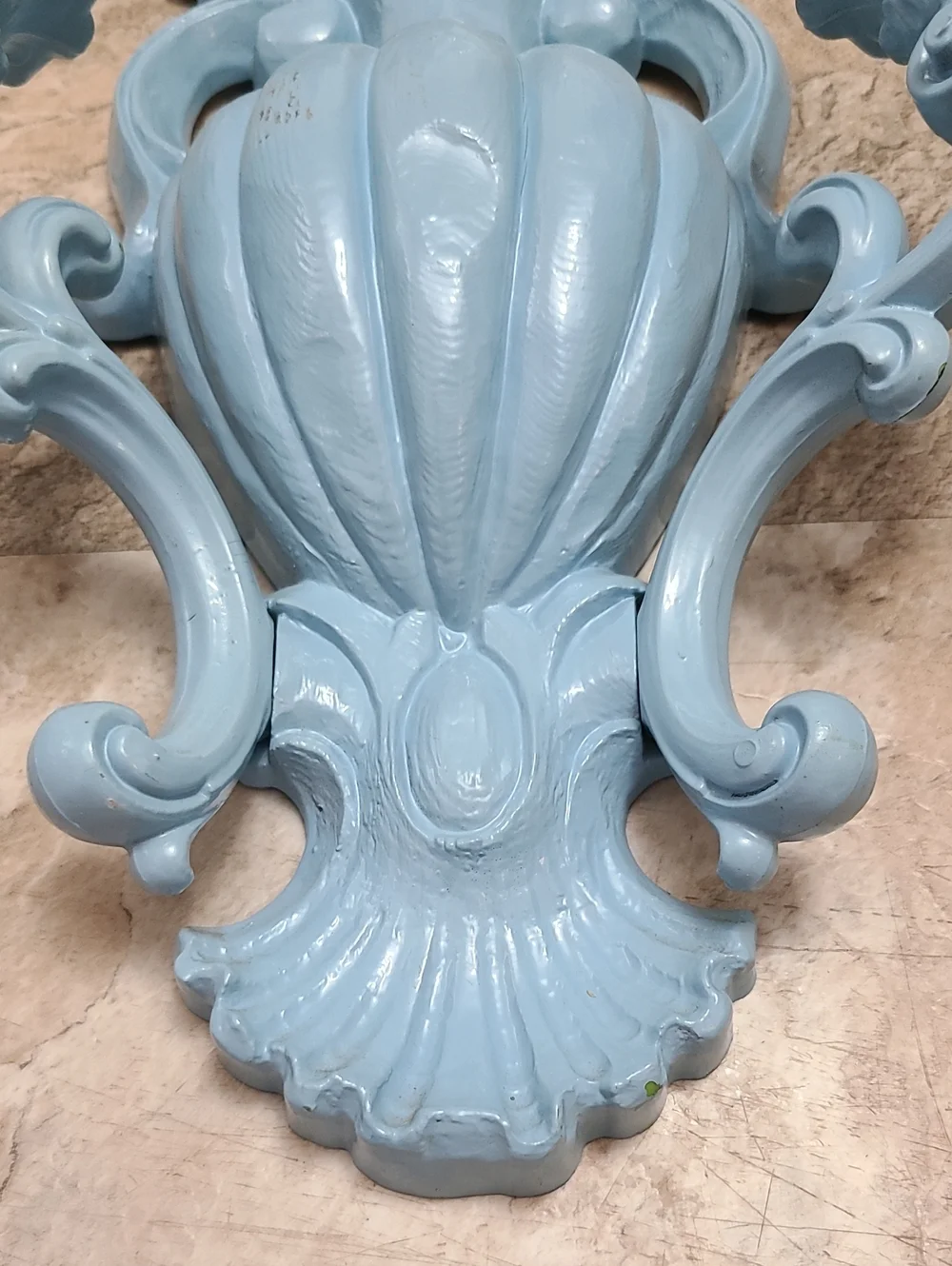 Vintage 1965 Homco Double Candle Wall Sconce Urn with Flowers Mid Century